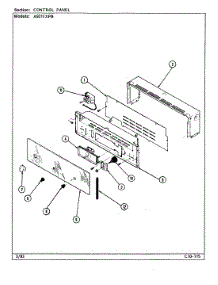 03 - Control Panel parts for Admiral Oven A9211XPB from AppliancePartsPros.com