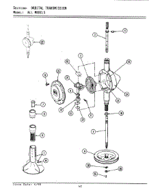 07 - Orbital Transmission parts for Maytag Washer A9400 from AppliancePartsPros.com