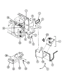 09 - Internal Controls parts for Admiral Range A9495XRB from AppliancePartsPros.com