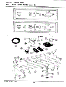 04 - Control Panel parts for Maytag Washer A9700W from AppliancePartsPros.com