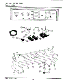 04 - Control Panel parts for Maytag Washer A9800 from AppliancePartsPros.com