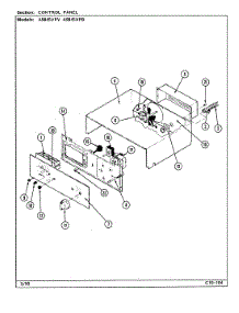 02 - Control Panel parts for Admiral Oven A9845XPB from AppliancePartsPros.com
