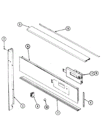 02 - Control Panel parts for Admiral Oven A9875XRB from AppliancePartsPros.com