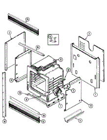 02 - Body parts for Admiral Oven A9895VRV from AppliancePartsPros.com