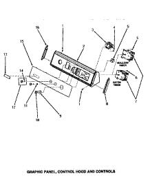 07 - Graphic Panel, Control Hood & Controls parts for Amana Washer AA3210 from AppliancePartsPros.com