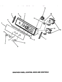 10 - Graphics Panel, Control Hood & Controls parts for Amana Washer AA4411 from AppliancePartsPros.com
