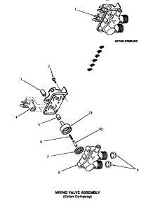 14 - Mixing Valve Assy (Eaton Company) parts for Amana Washer AA5420 from AppliancePartsPros.com