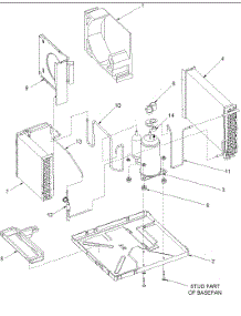 02 - Chassis Assembly parts for Amana Air Conditioner AAC121SRA / PAAC121SRA0 from AppliancePartsPros.com
