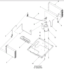 02 - Chassis Assembly parts for Amana Air Conditioner AAC182STA / PAAC182STA0 from AppliancePartsPros.com