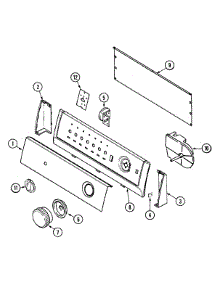 05 - Control Panel parts for Admiral Washer AAV1200AGW from AppliancePartsPros.com