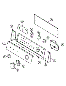 05 - Control Panel parts for Admiral Washer AAV2200AJW from AppliancePartsPros.com