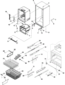 06 - Interior Cabinet & Freezer Shelving parts for Amana Refrigerator ABR1922FES / ABR1922FES0 from AppliancePartsPros.com