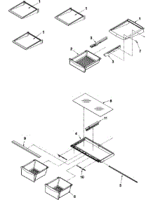 09 - Refrigerator Shelving parts for Amana Refrigerator ABR1922FES / ABR1922FES0 from AppliancePartsPros.com