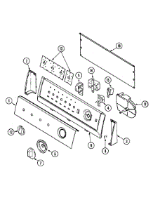 03 - Control Panel parts for Admiral Washer AAV4200AWA from AppliancePartsPros.com