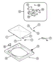 03 - Top parts for Admiral Washer AAV4200AWW from AppliancePartsPros.com