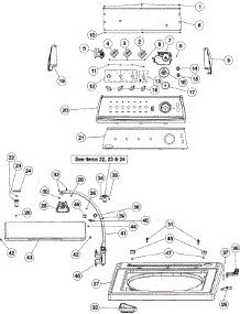 04 - Control Panel & Top (Aav9000) parts for Admiral Washer AAV9000AGW from AppliancePartsPros.com