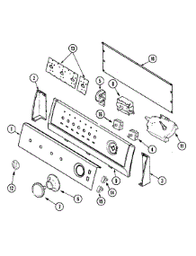 03 - Control Panel parts for Admiral Washer AAV9000AWW from AppliancePartsPros.com