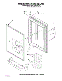04 - Refrigerator Door Parts parts for Maytag Refrigerator ABL192ZFES3 from AppliancePartsPros.com