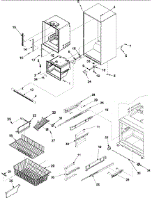06 - Interior Cabinet & Freezer Shelving parts for Amana Refrigerator AB2026LEKS / AB2026LEKS0 from AppliancePartsPros.com