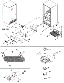 04 - Evaporator Area & Rollers parts for Amana Refrigerator AB2026PEKW from AppliancePartsPros.com