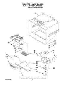 03 - Freezer Liner Parts parts for Maytag Refrigerator ABR192ZFES3 from AppliancePartsPros.com