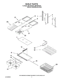 06 - Shelf Parts parts for Maytag Refrigerator ABR192ZFES3 from AppliancePartsPros.com