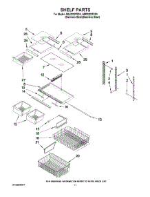 06 - Shelf Parts parts for Maytag Refrigerator ABR2222FES3 from AppliancePartsPros.com