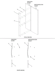10 - Handles parts for Amana Refrigerator AC2224GEKB from AppliancePartsPros.com