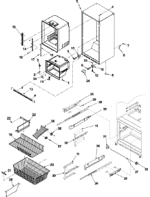06 - Interior Cabinet & Freezer Shelving parts for Amana Refrigerator ABB1924DEQ from AppliancePartsPros.com