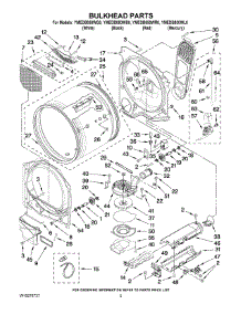 03 - Bulkhead Parts parts for Maytag Dryer YMEDB850WB0 from AppliancePartsPros.com