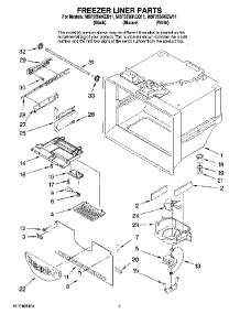 02 - Freezer Liner Parts parts for Maytag Refrigerator MBF2556KEQ11 from AppliancePartsPros.com