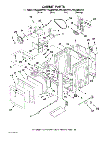 02 - Cabinet Parts parts for Maytag Dryer YMEDB850WL0 from AppliancePartsPros.com