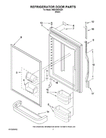 04 - Refrigerator Door Parts parts for Maytag Refrigerator MBB1952HEB1 from AppliancePartsPros.com