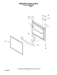 05 - Freezer Door Parts parts for Maytag Refrigerator MBB1952HEB1 from AppliancePartsPros.com