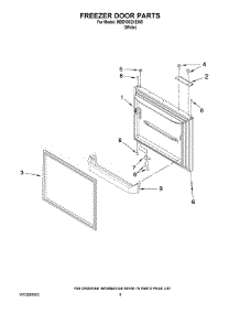 05 - Freezer Door Parts parts for Maytag Refrigerator MBB1952HEW5 from AppliancePartsPros.com