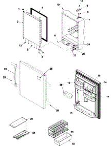 08 - Refrigerator Door parts for Amana Refrigerator ABB2223DEB from AppliancePartsPros.com