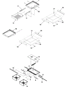 09 - Refrigerator Shelving parts for Amana Refrigerator ABB2223DEW from AppliancePartsPros.com