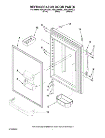 05 - Refrigerator Door Parts parts for Maytag Refrigerator MBF2256KEB2 from AppliancePartsPros.com