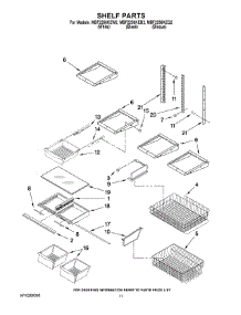 07 - Shelf Parts parts for Maytag Refrigerator MBF2256KEB2 from AppliancePartsPros.com