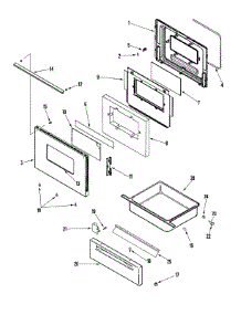 03 - Door / Drawer parts for Amana Range AGS1740BDW from AppliancePartsPros.com