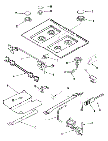 04 - Gas Controls parts for Amana Range AGS5730BDW from AppliancePartsPros.com