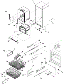 06 - Interior Cabinet & Freezer Shelving parts for Amana Refrigerator ABB2522FEB from AppliancePartsPros.com