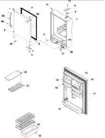 08 - Refrigerator Door parts for Amana Refrigerator ABB2522FEB from AppliancePartsPros.com