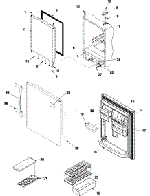 08 - Refrigerator Door parts for Amana Refrigerator ABB2524DEQ from AppliancePartsPros.com