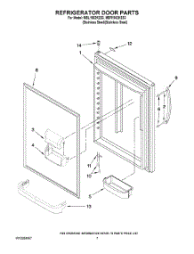 04 - Refrigerator Door Parts parts for Maytag Refrigerator MBL1952KES3 from AppliancePartsPros.com