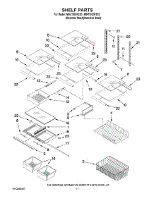 06 - Shelf Parts parts for Maytag Refrigerator MBR1952KES3 from AppliancePartsPros.com