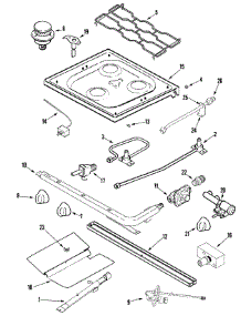 04 - Top & Gas Controls parts for Amana Range ALY2289BDB from AppliancePartsPros.com