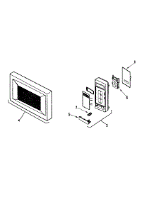 02 - Control Panel / Door Assembly parts for Amana Microwave AMC5101AAS from AppliancePartsPros.com