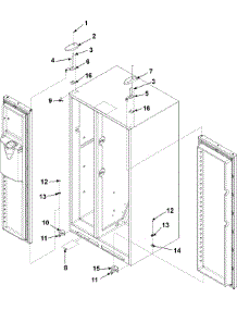 10 - Hinges parts for Amana Refrigerator AS2626GEKS from AppliancePartsPros.com