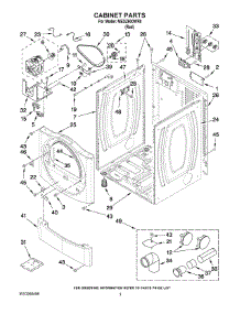 02 - Cabinet Parts parts for Maytag Dryer MEDZ600WR0 from AppliancePartsPros.com